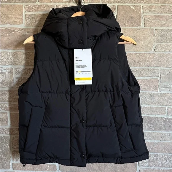 Lululemon Wunder Puff 600-Down-Fill Cropped Black Vest - Picture 6 of 13